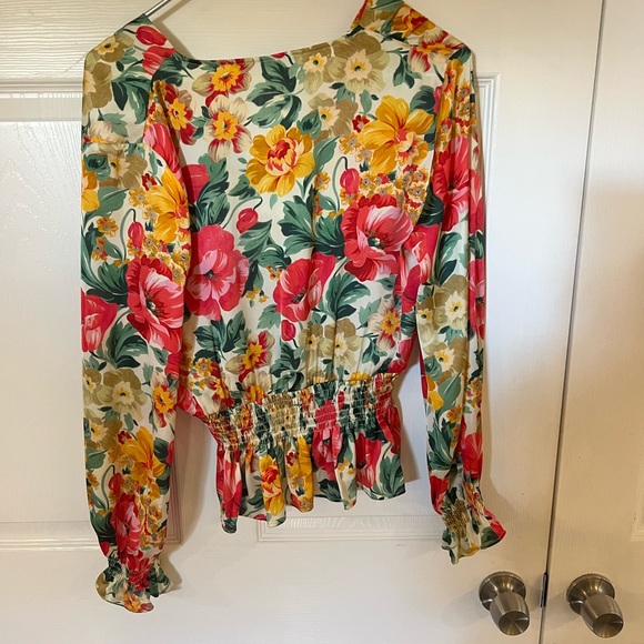 Zara Tops Zara Floral Blouse Poshmark